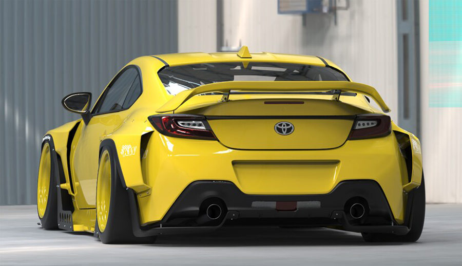 Toyota GR 86 Gets a Savage Rocket Bunny Widebody Makeover