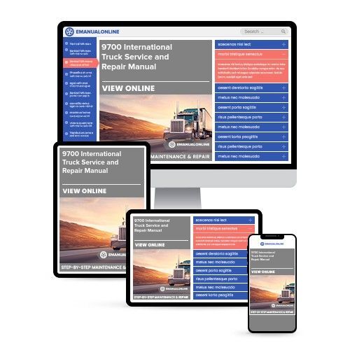 9700 International Truck Service and Repair Manual - Online Manuals by eManualOnline
