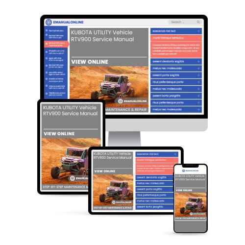 KUBOTA UTILITY Vehicle RTV900 Service Manual - Online Manuals by eManualOnline