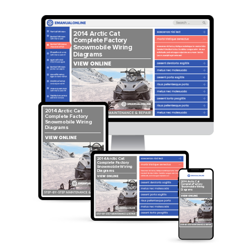 2014 Arctic Cat Complete Factory Snowmobile Wiring Diagrams - Online Manuals by eManualOnline