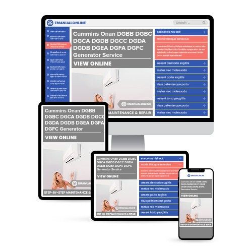 Cummins Onan DGBB DGBC DGCA DGDB DGCC DGDA DGDB DGEA DGFA DGFC Generator Service Repair Manual INSTANT - Online Manuals by eManualOnline