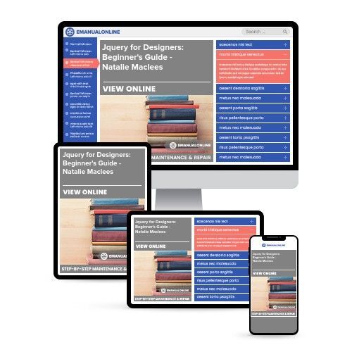Jquery for Designers: Beginner's Guide - Natalie Maclees - Online Manuals by eManualOnline
