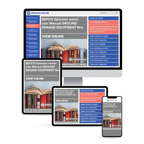 BEFCO Operator owner user Manual GROUND ENGAGE EQUIPMENT Rea - Online Manuals by eManualOnline