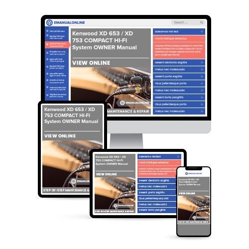 Kenwood XD 653 / XD 753 COMPACT HI-FI System OWNER Manual - Online Manuals by eManualOnline