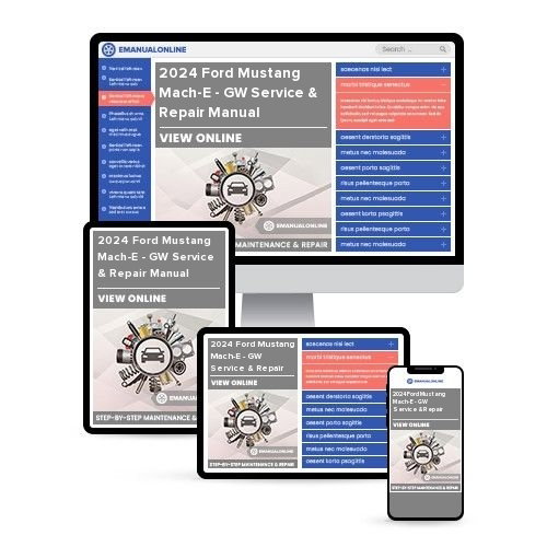 2024 Ford Mustang Mach-E - GW Service & Repair Manual | Instant Access