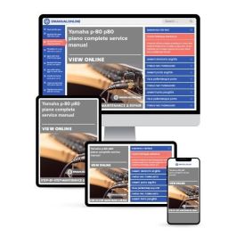Yamaha p-80 p80 piano complete service manual | eManualOnline