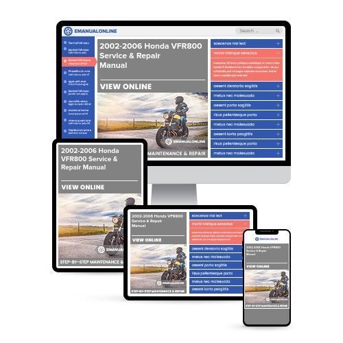 Honda VFR800 2002-2006 Service Repair Manual  