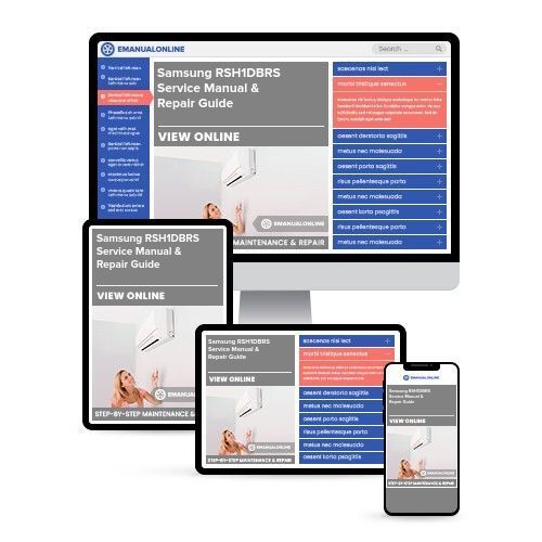 Samsung RSH1DBRS Service Manual & Repair Guide