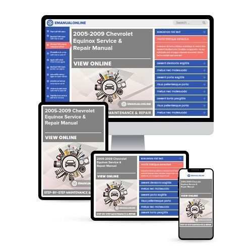 Chevrolet Chevy Equinox Complete Workshop Service Repair Manual 2005 2006 2007 2008 2009