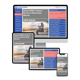 Vespa P125X Factory Service & Work Shop Manual