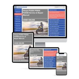 Vespa P125X P150X P200E Service & Repair Manual